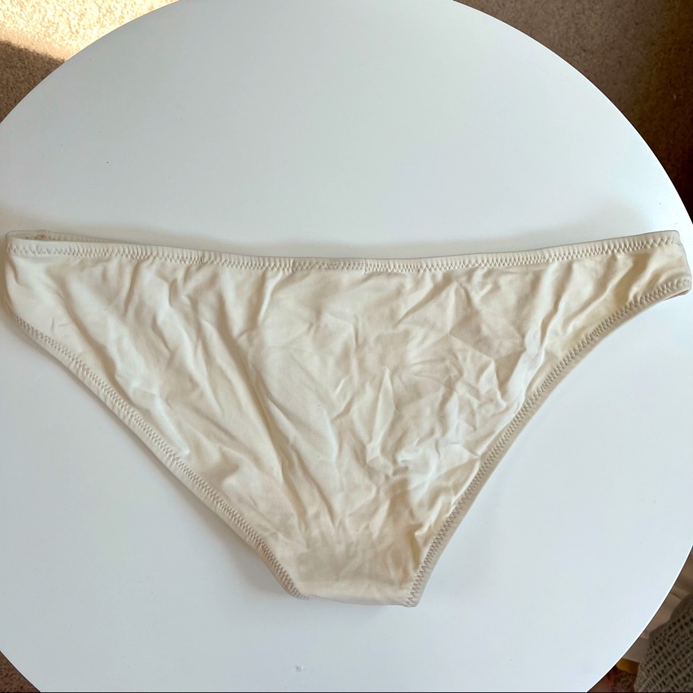 Eberjey So Solid Coco Bikini Bottom, Ecru, Medium - image 2